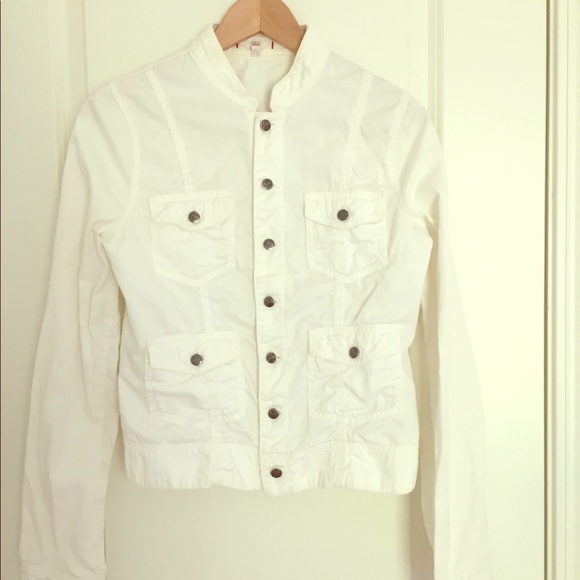 Jackets & Blazers - White jean jacket